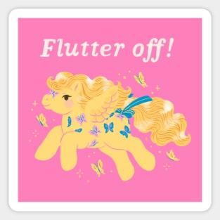 Flutter off! Sticker